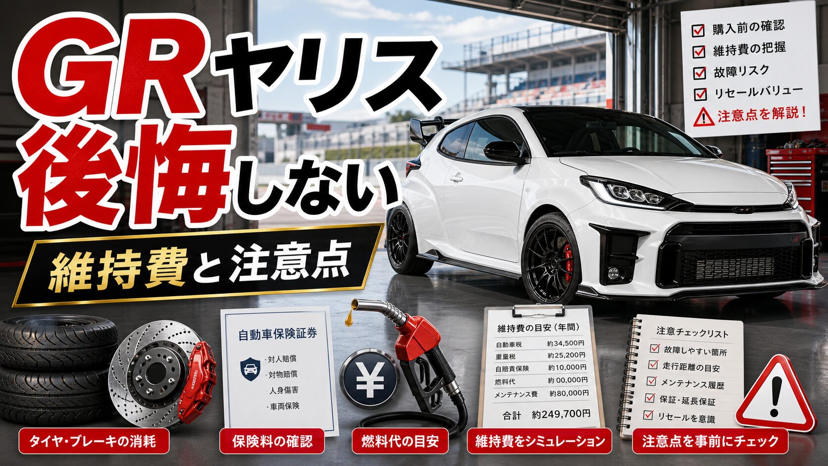 GRヤリスで後悔しない選び方を解説するアイキャッチ画像