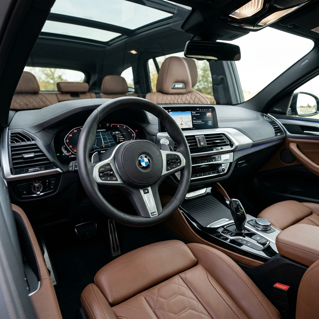 BMW X4のコックピットインパネ内装